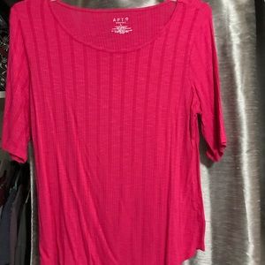 Ribbed casual work top